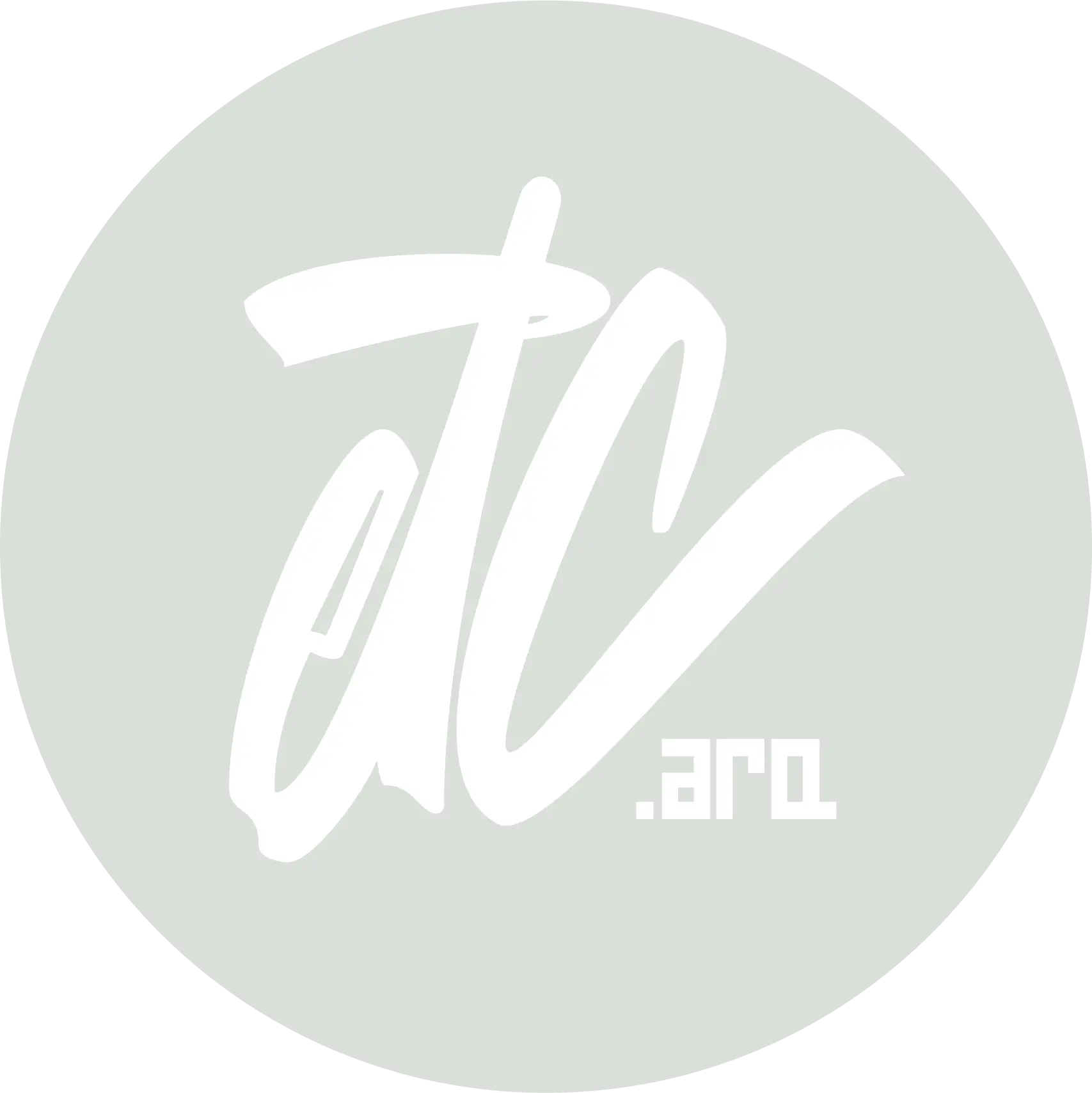 Círculo verde y sobre el las siglas etc en cursiva, grande, en el centro del mismo. Abajo de la letra C, en pequeño, .arq